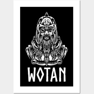 Medieval German Mythology - Pagan God Wotan - Germanic Posters and Art